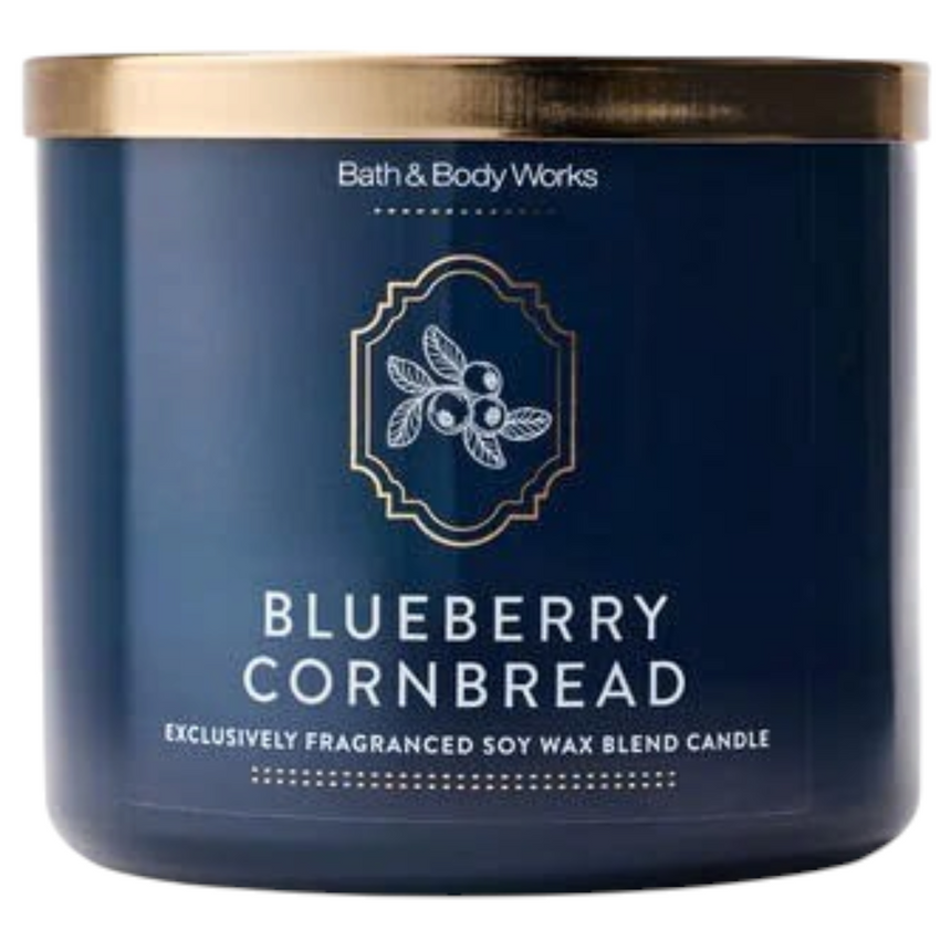Candela de 3 Mechas Bath & Body Blueberry Cornbread 3 Wick Candle