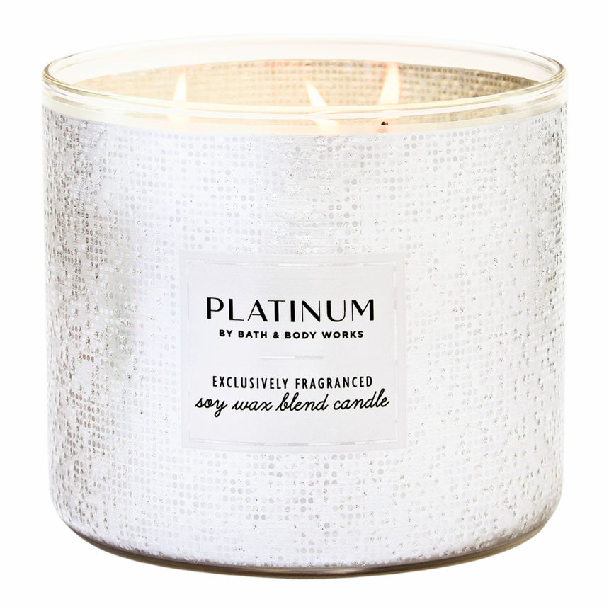 Vela Aromática Bath & Body Platinum 3 Wick Candle