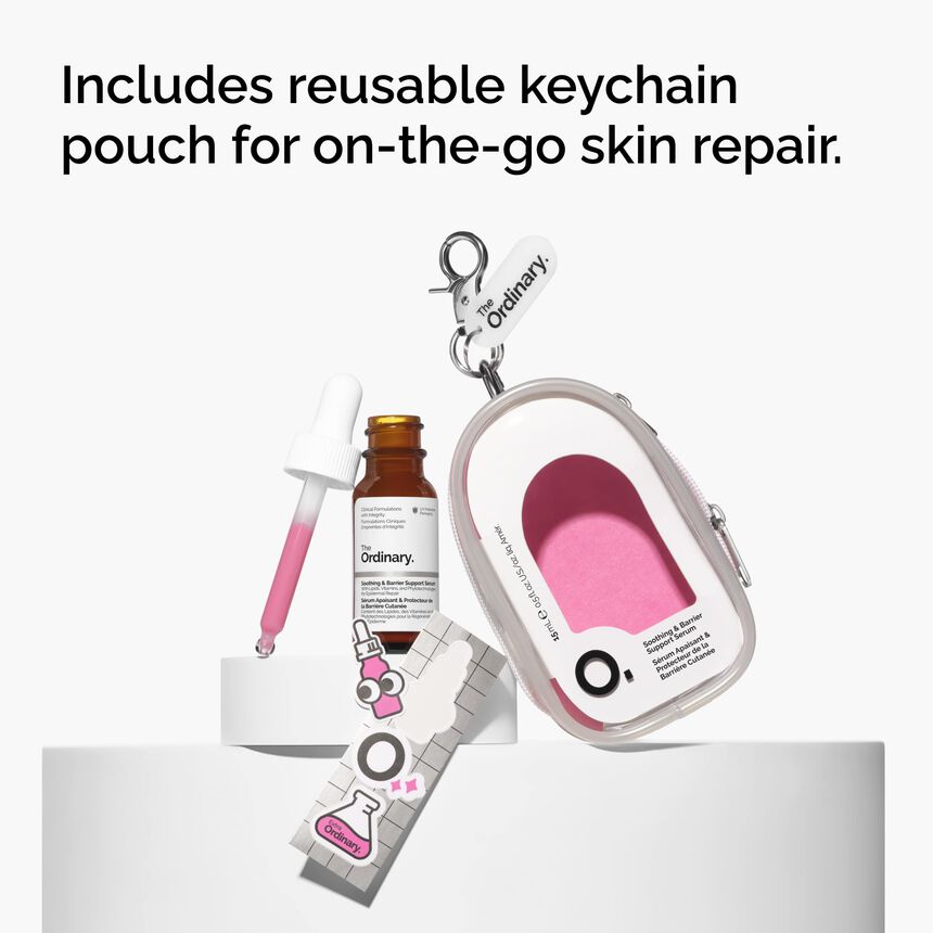 Llavero con Serum y Protector The Ordinary Mini Soothing and Barrier Support Keychain Skincare Gift