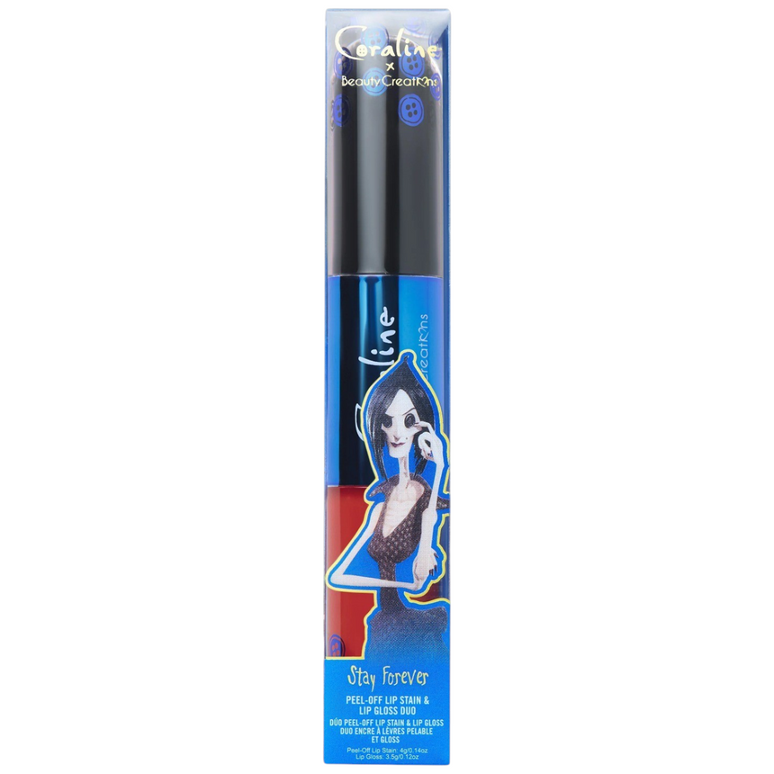 Dúo de Lipgloss Beauty Creations x Coraline Stay Forever Lip Stain & Lip gloss Duo
