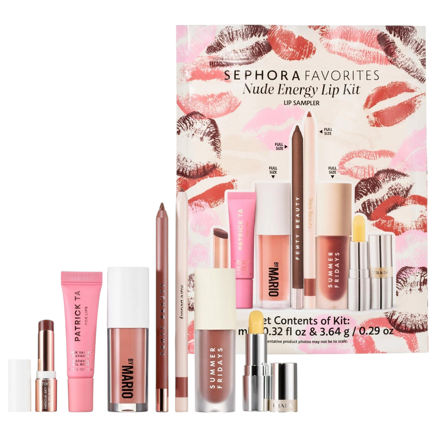 Kit de Labios Sephora Favorites Nude Energy Lip Kit Makeup Set
