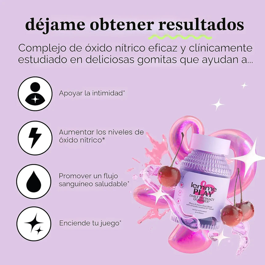 Gomitas Diarias para Intimidad Lemme Play Daily Intimacy Gummies