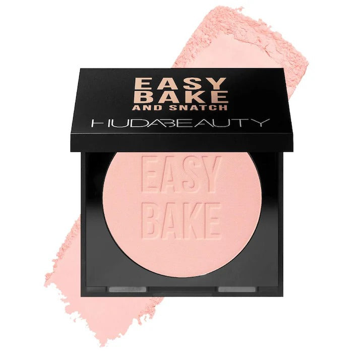 Polvos Iluminadores Huda Beauty Easy Bake and Snatch Press Talc Free Brightening and Setting Prowder