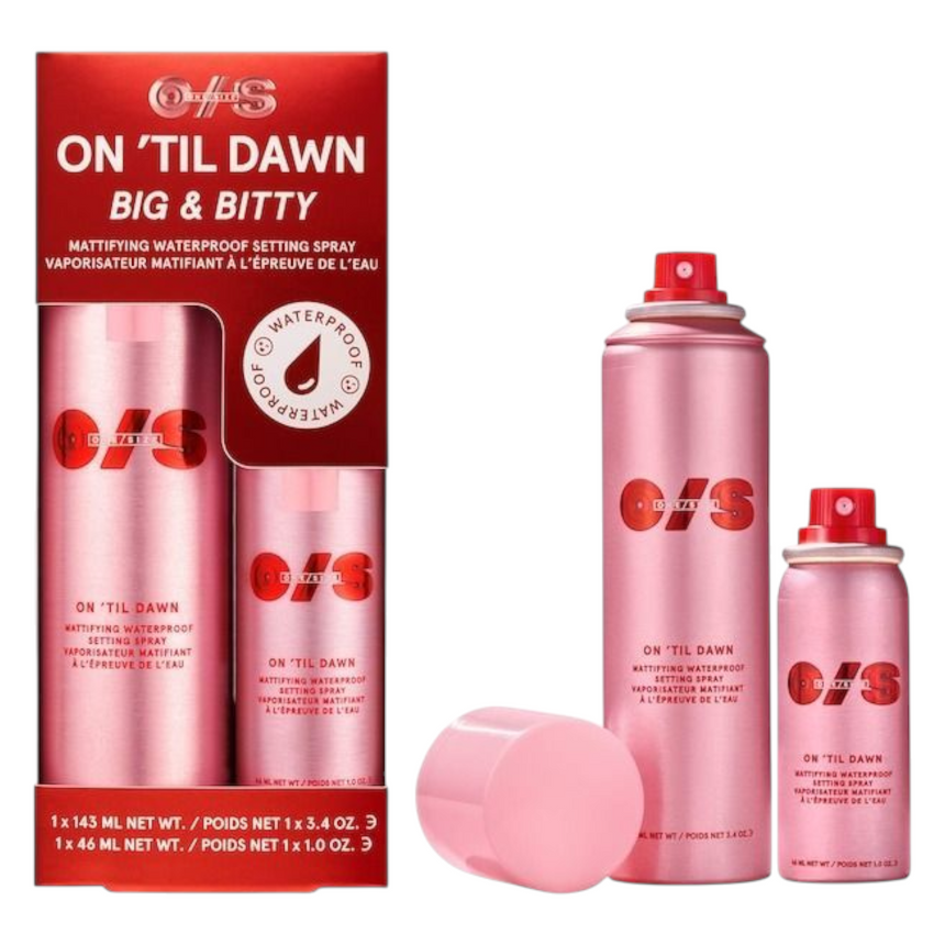 Dúo de Selladores One Size by Patrick Starr On 'Til Dawn Mattifying Waterproof Setting Spray Big & Bitty Duo