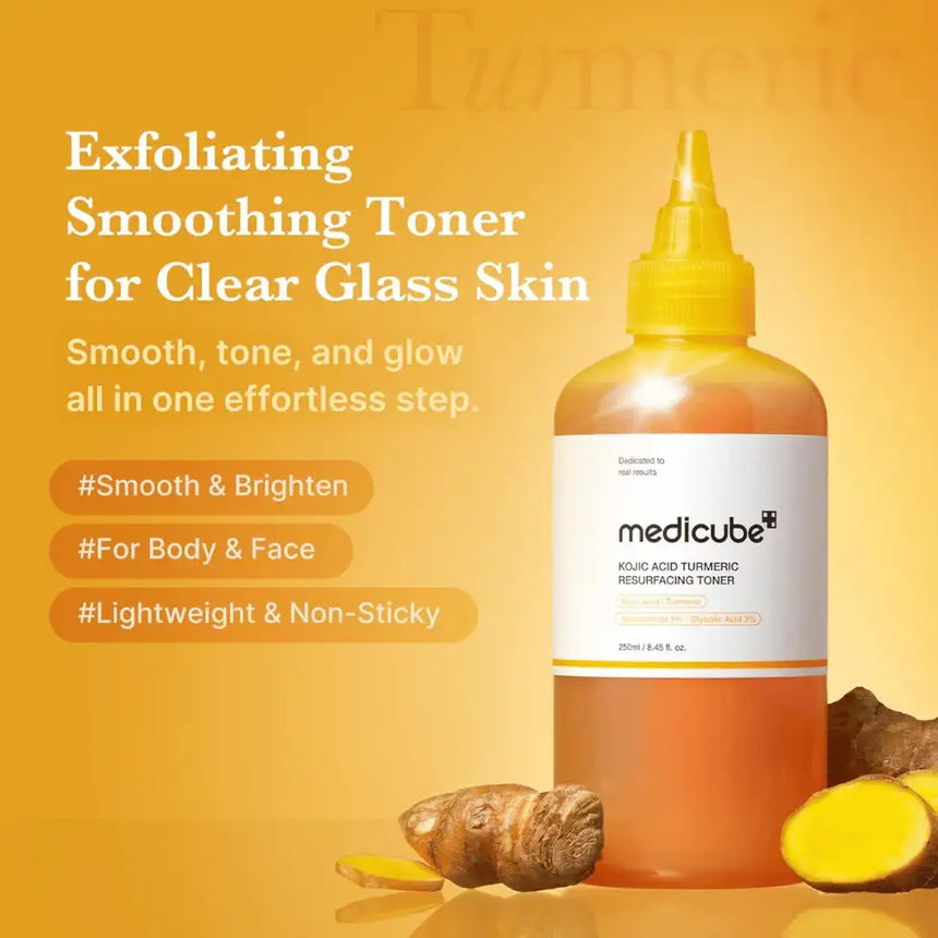Tónico de Ácido Kojic Medicube Kojic Acid Turmeric Resurfacing Toner 250ml