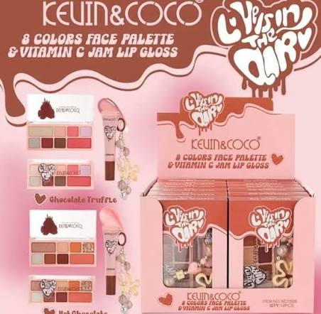 Set de Paleta y Brillo Labial Kevin & Coco Love Is In The Air