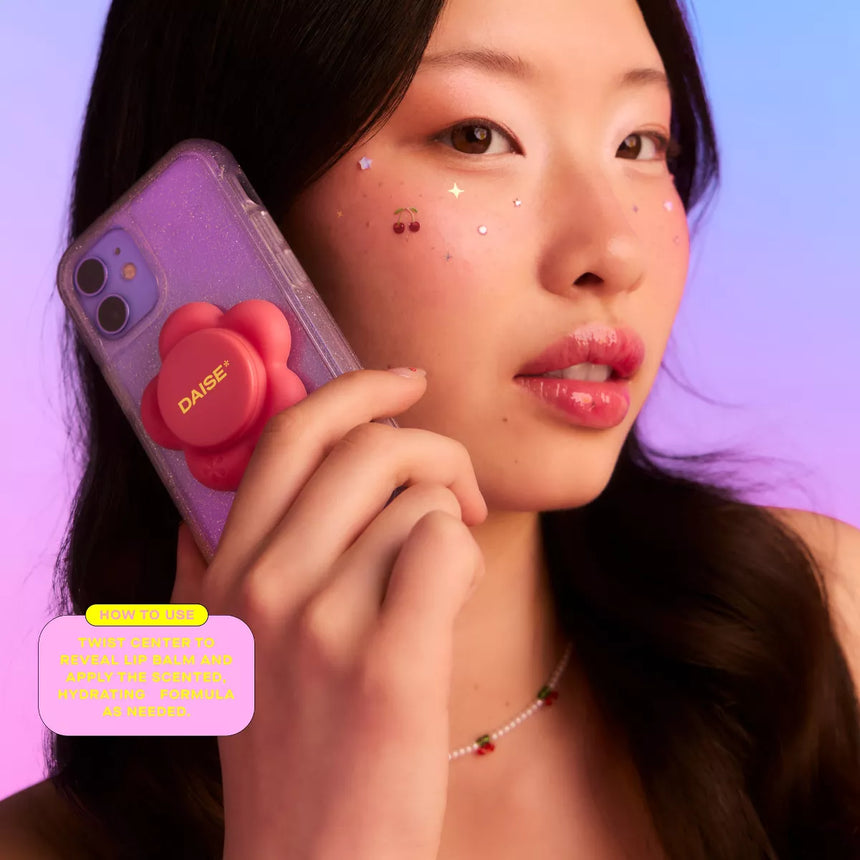 Bálsamo Labial con Pod para Celular Daise Petal Pod Lip Service