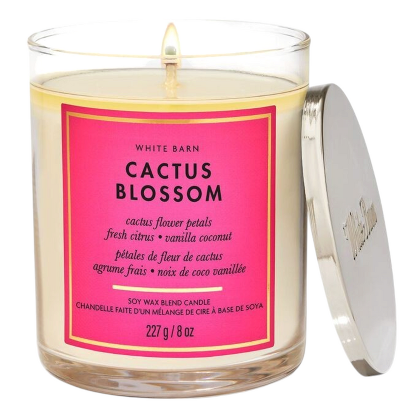 Vela Aromática Bath & Body Cactus Blossom Single Wick Candle