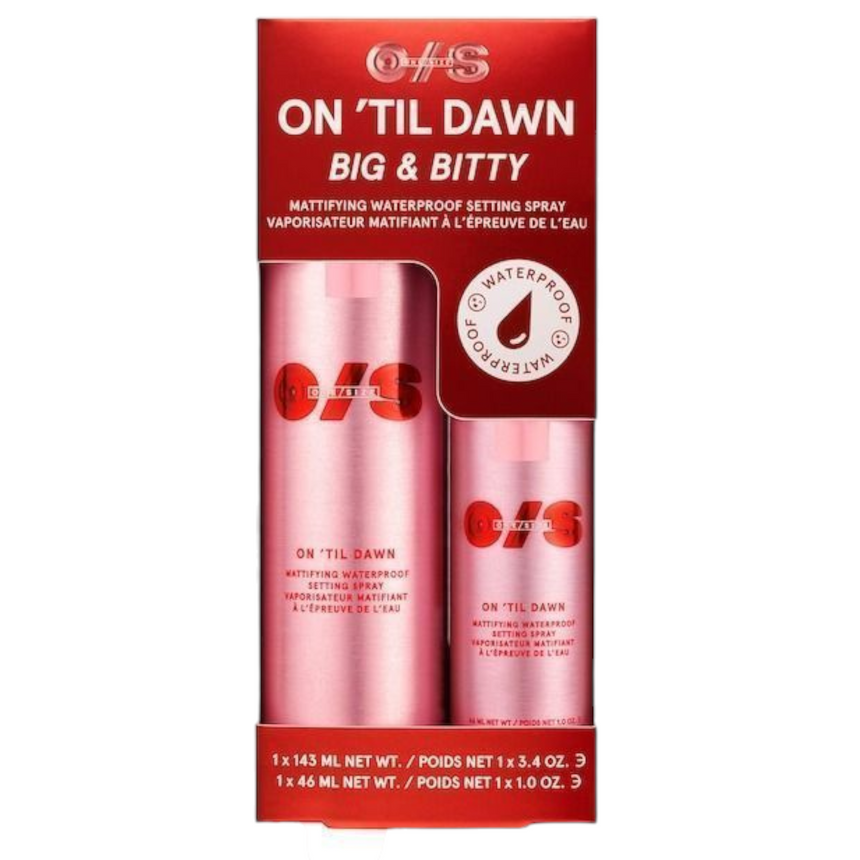 Dúo de Selladores One Size by Patrick Starr On 'Til Dawn Mattifying Waterproof Setting Spray Big & Bitty Duo
