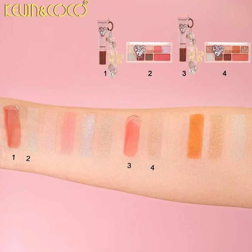 Set de Paleta y Brillo Labial Kevin & Coco Love Is In The Air