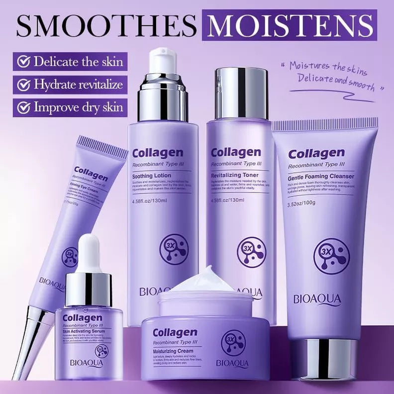 Kit de Skincare de Colágeno Bioaqua Collagen Energizing y Piece Kit