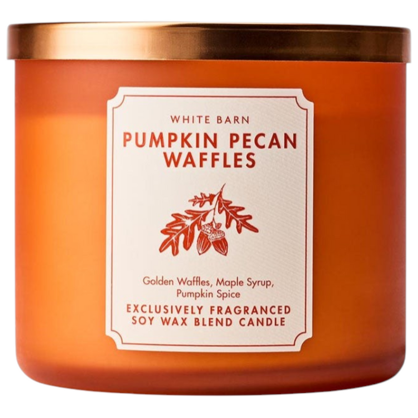 Vela Aromática Bath & Body Pumpkin Pecan Waffles 3 Wick Candle