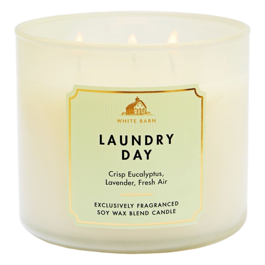 Vela Aromática Bath & Body Laundry Pop 3 Wick Candle