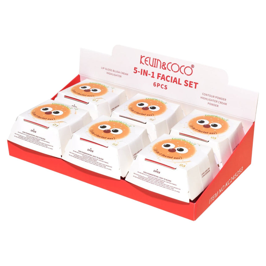 Kit de Maquillaje 5 en 1 Kevin & Coco Burgerlicious Cheek Stack