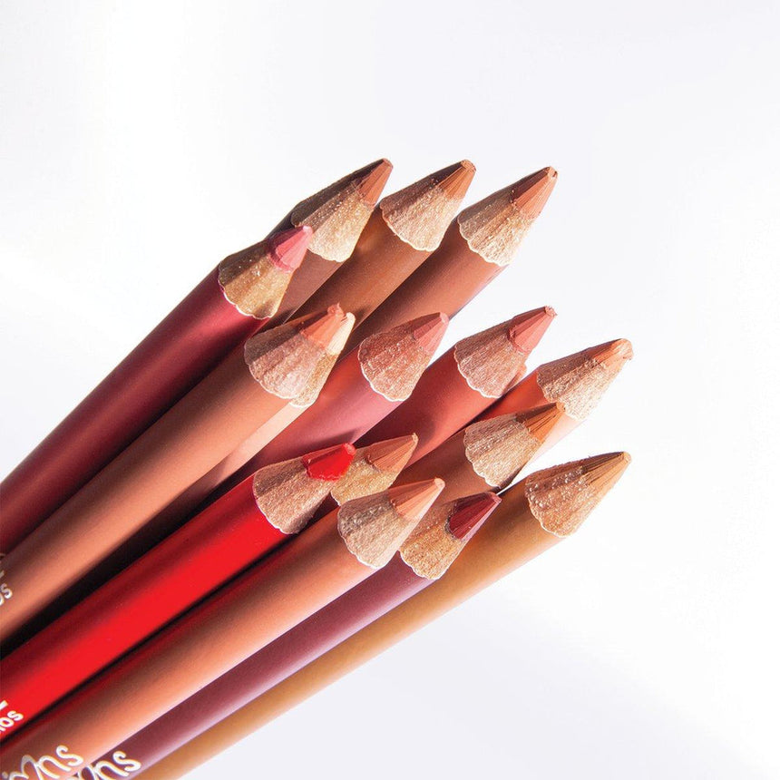 Estuche con Crayones de Labios Beauty Creations Wooden Lip Pencil PR
