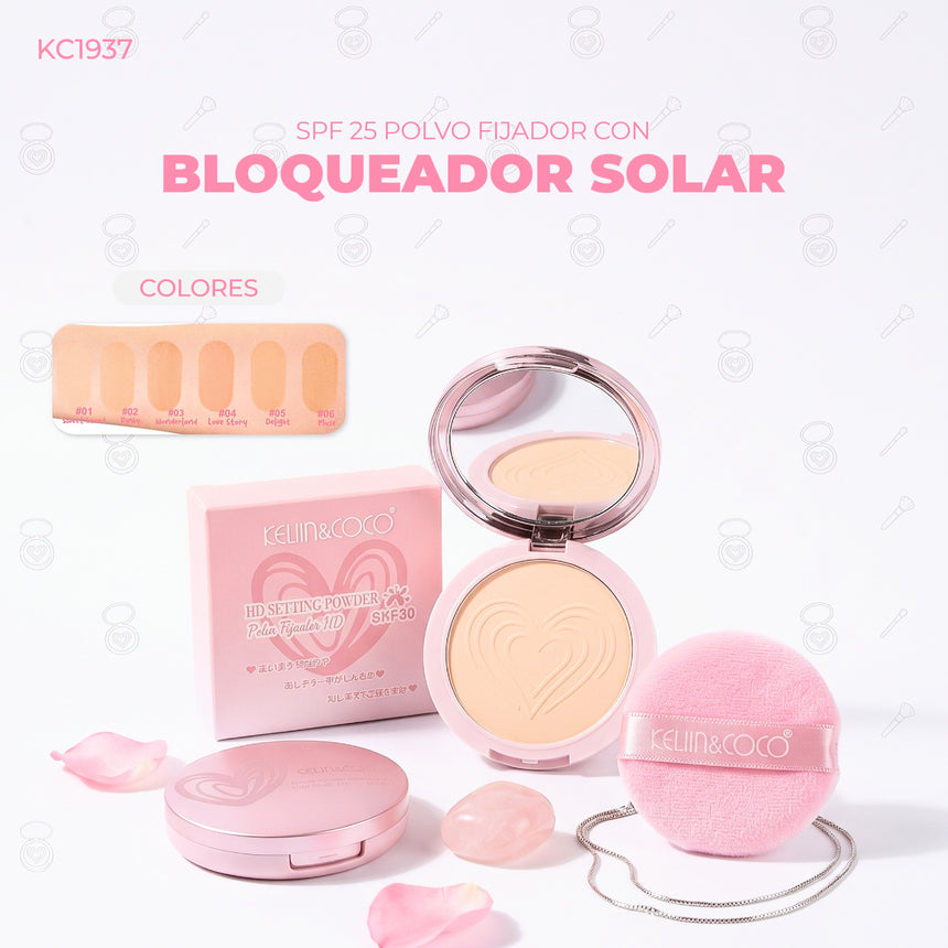 Polvos Fijadores con Protector Solar Kevin & Coco HD Setting Powder 30spf