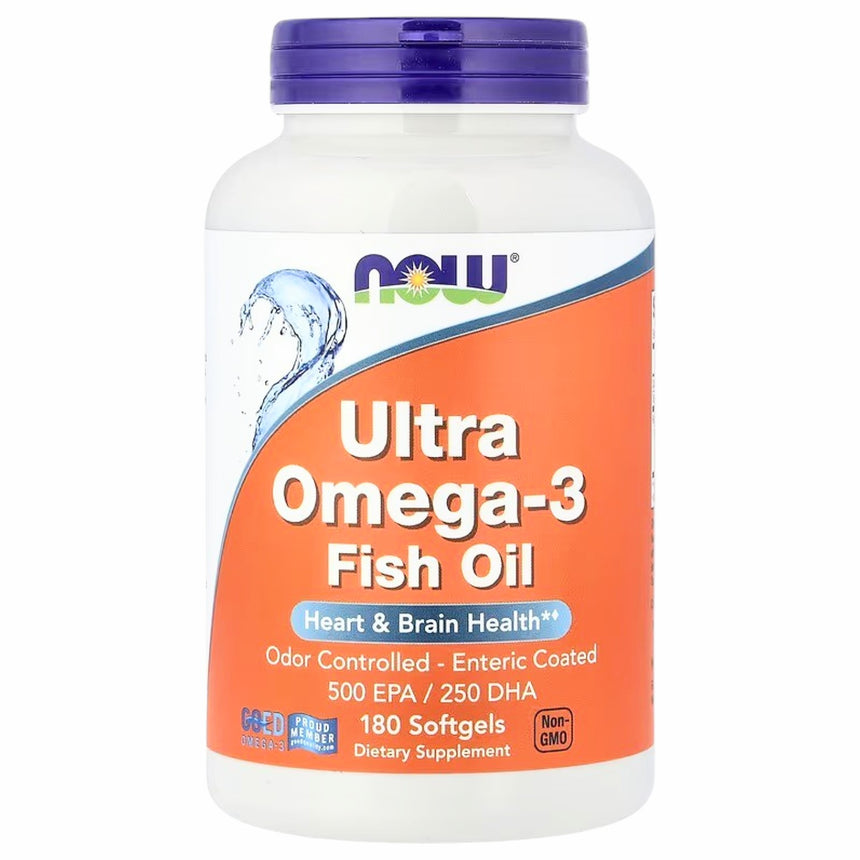 Cápsulas Cardiovasculares Now Omega 3 Fish Oil Cardiovascular Support 180uni