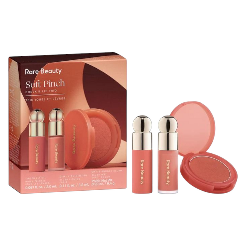 Trío de Labios Rare Beauty by Selena Gomez Soft Pinch Cheek & Lip Trio Makeup Gift Set