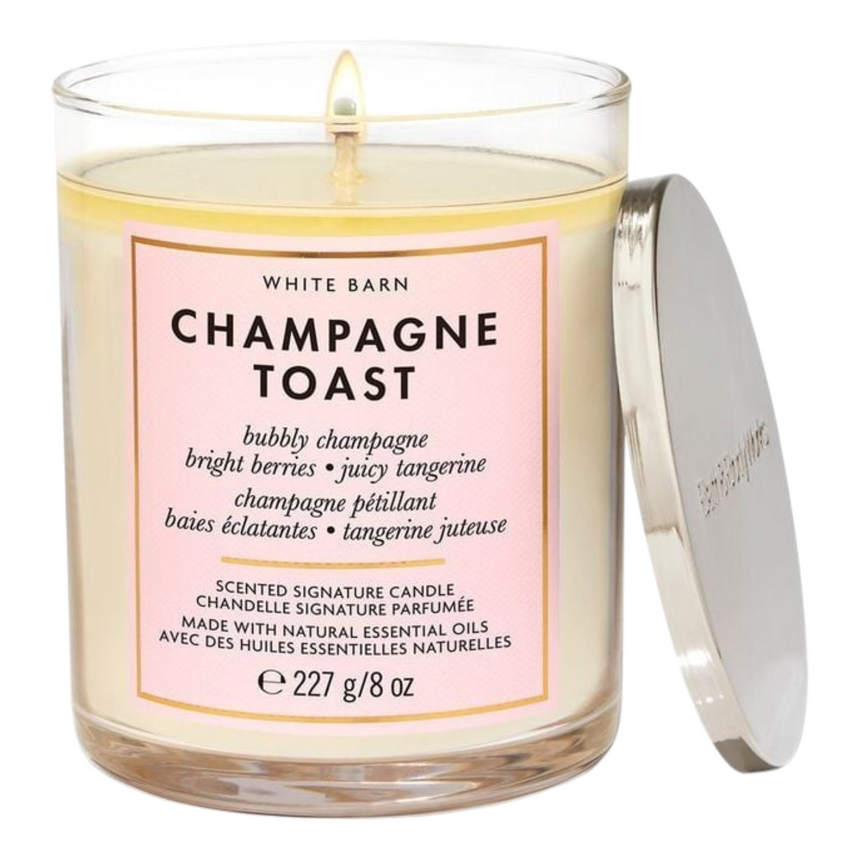 Vela Aromática Bath & Body Champagne Toast Single Wick Candle