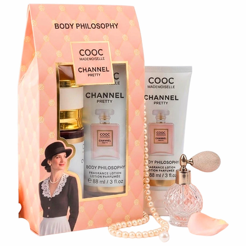 Kit de Perfumes Body Philosophy Cooc Mademoiselle Chanel Pretty