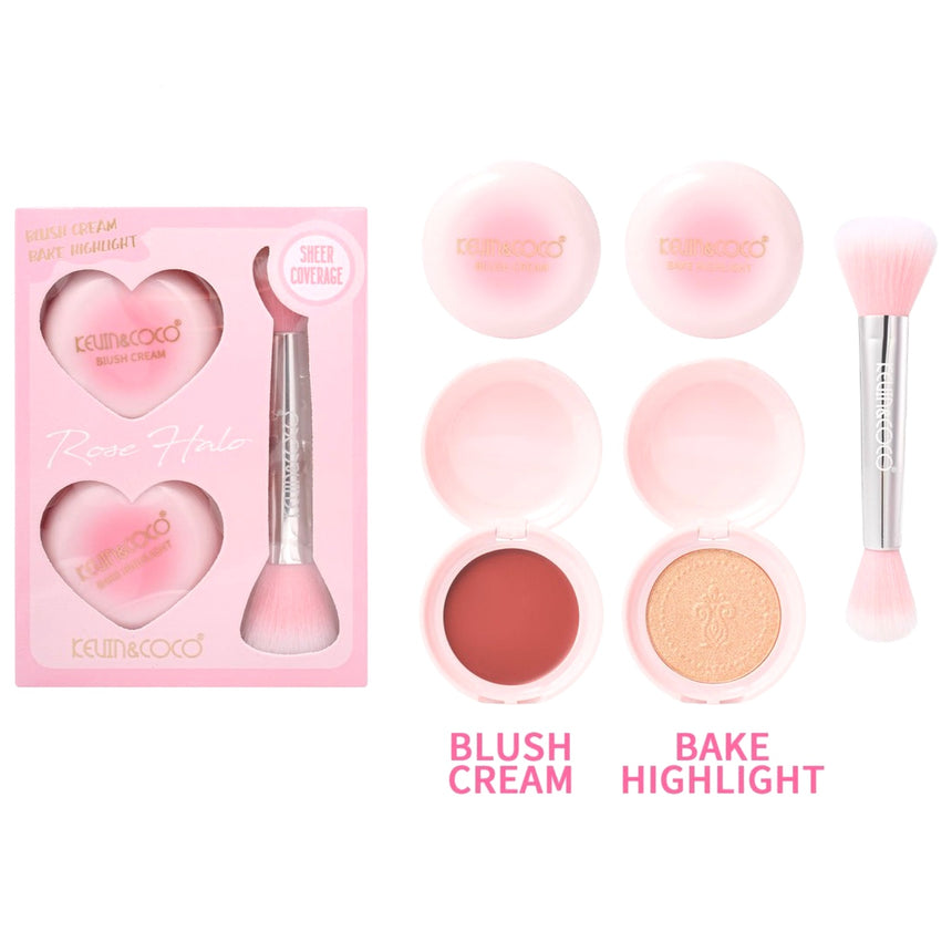Rubor e Iluminador Kevin & Coco Rose Halo Blush Cream