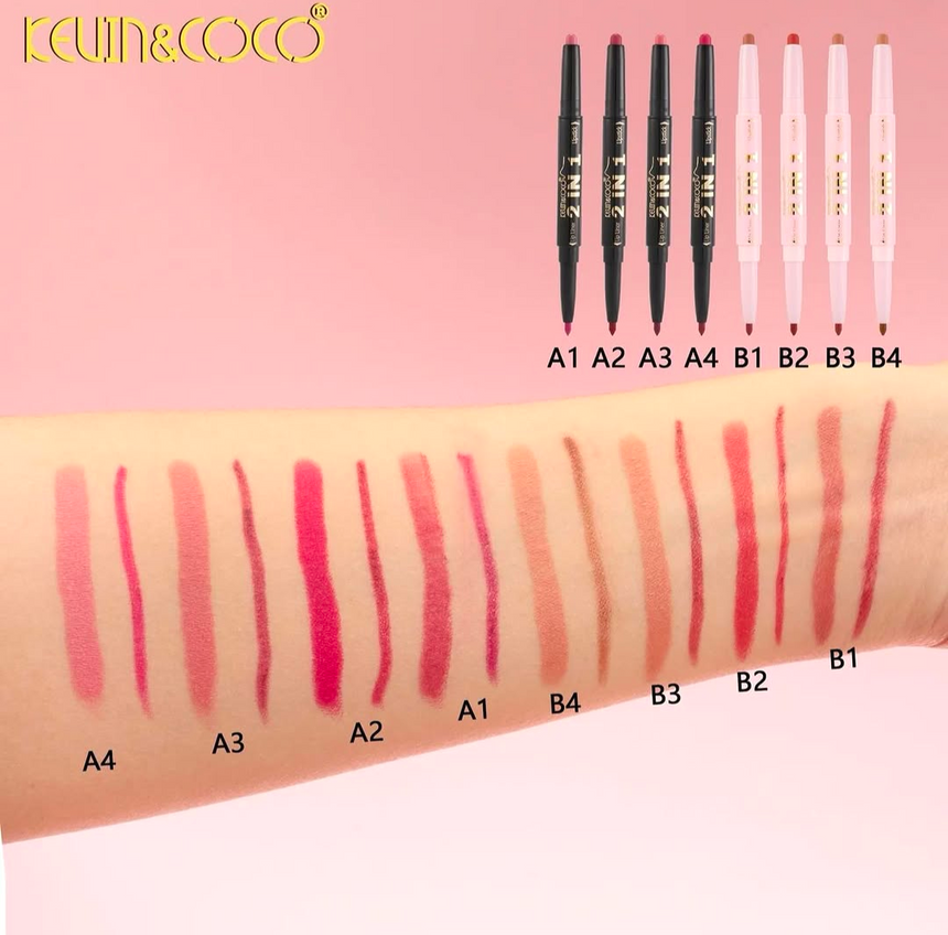 Dúo de Labios Kevin & Coco 2 en 1 Lipsticky Lip Liner