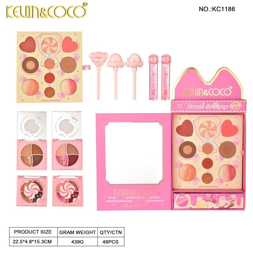 Al por Mayor Kit de Labios y Mejillas Kevin & Coco Sweet Lollipop Kit