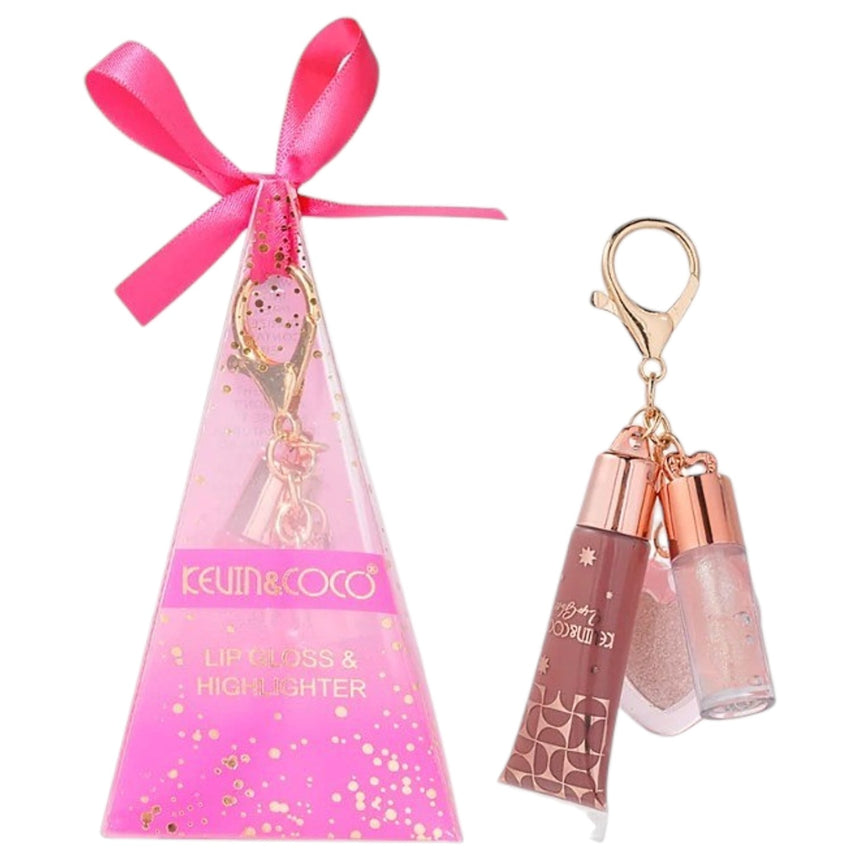 Dúo de Lipgloss e Iluminador Kevin & Coco Lipgloss & Highlighter Duo