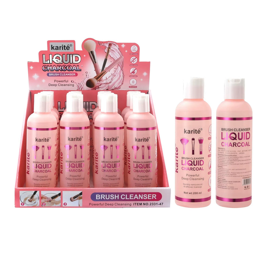 Limpiador de Brochas de Carbón Karité Liquid Charcoal Brush Cleanser