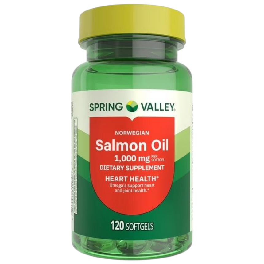 Suplemento de Aceite de Salmón Noruego Spring Valley Salmon Oil Softgels 120 uni
