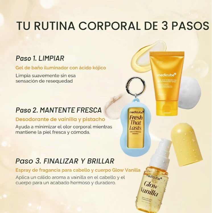 Kit de Skincare Medicube Fresh Glow Travel Body Kit