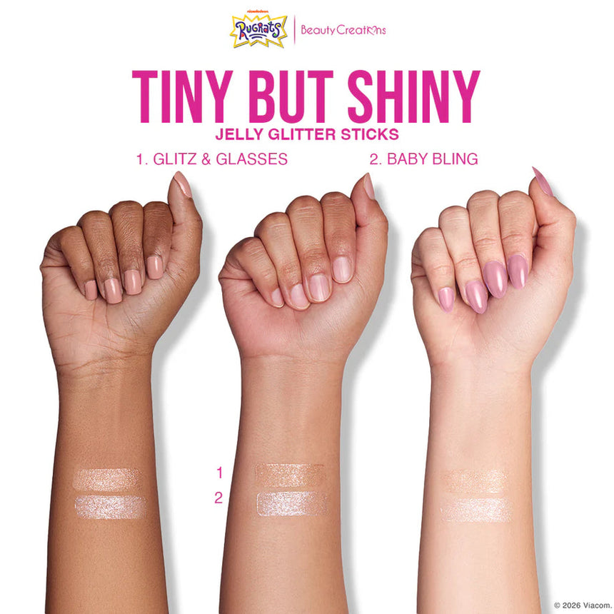 Dúo de Gel con Brillo en Barra Beauty Creations x Rugrats Tiny But Shiny Jelly Glitter Stick Set