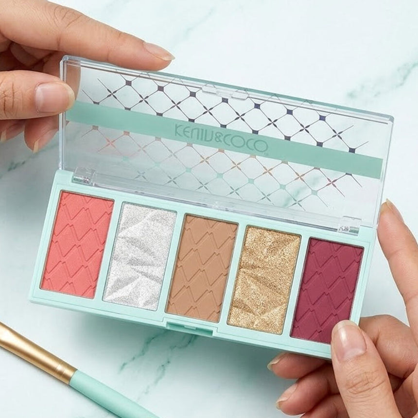 Paleta con Brocha Kevin & Coco Face Palette