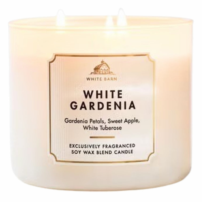 Vela Aromática Bath & Body White Gardenia 3 Wick Candle