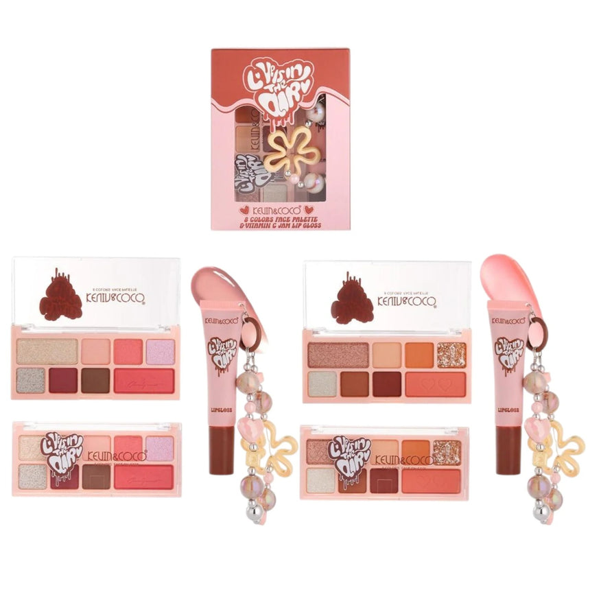 Set de Paleta y Brillo Labial Kevin & Coco Love Is In The Air