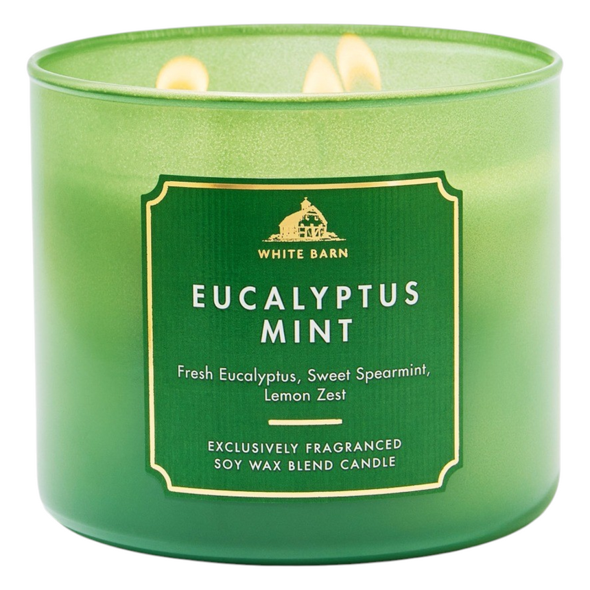 Vela Aromática Bath & Body Eucalyptus Mint 3 Wick Candle