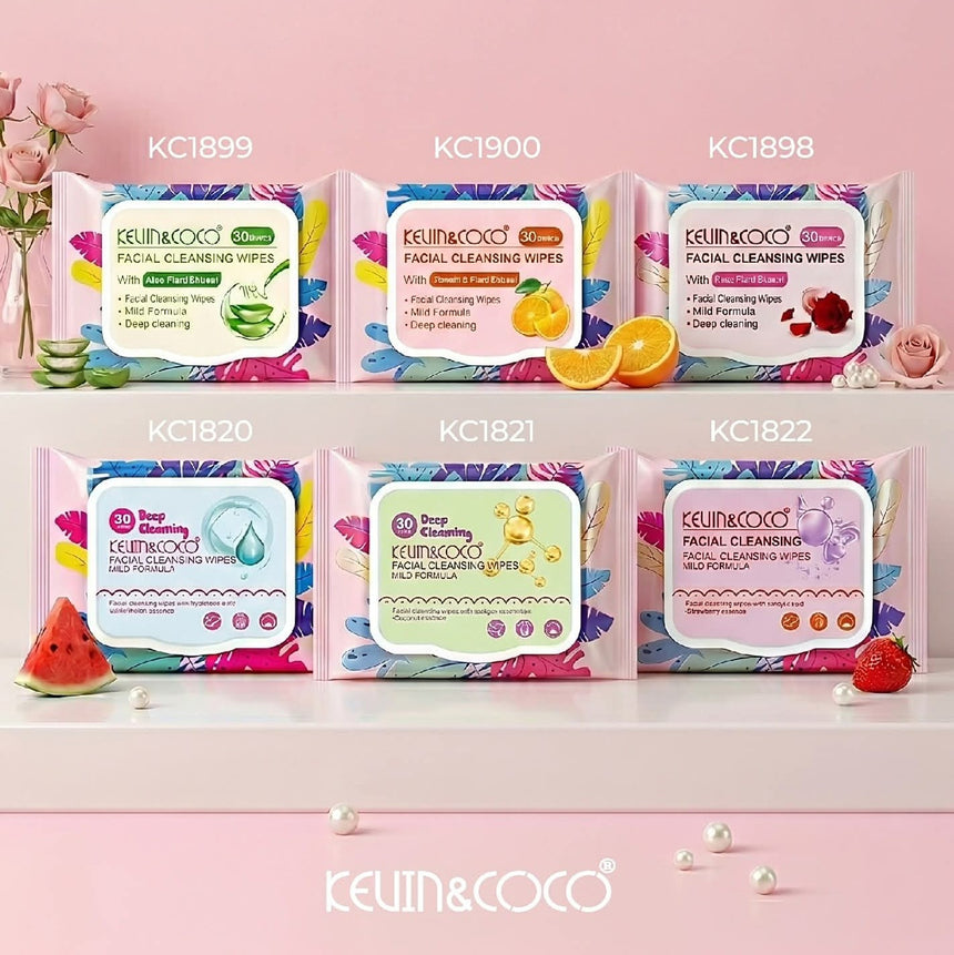 Toallitas Húmedas Kevin & Coco Facial Cleansing Wipes