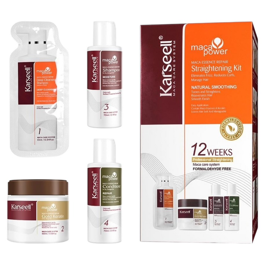 Kit de Alisado con Esencia de Maca Karssell Straightening Kit