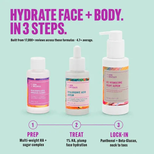 Kit Facial y Corporal de Skincare Good Molecules Hydrating Face & Body Kit