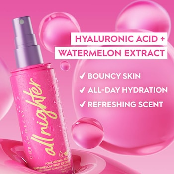 Sellador con Ácido Hialurónico Urban Decay Mini All Nighter Hydrating Hyaluronic Acid Dewy Setting Spray 30ml