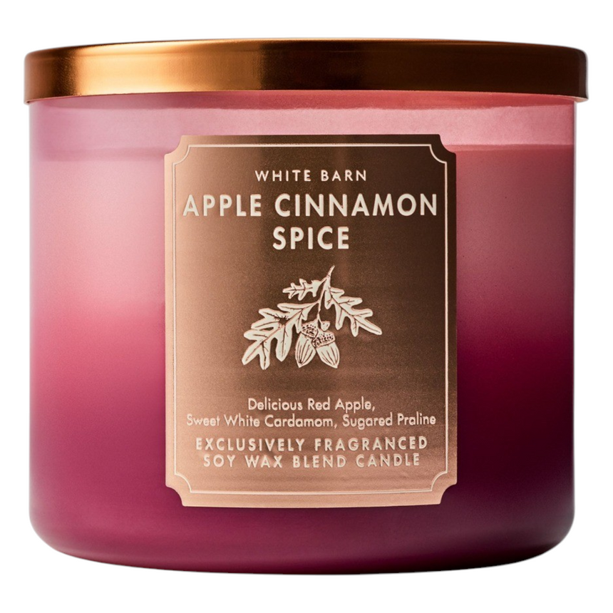 Vela Aromática Bath & Body Apple Cinnamon Spice 3 Wick Candle