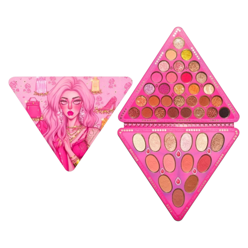 Sombras Kevin & Coco Pink Glam Triangle Palette