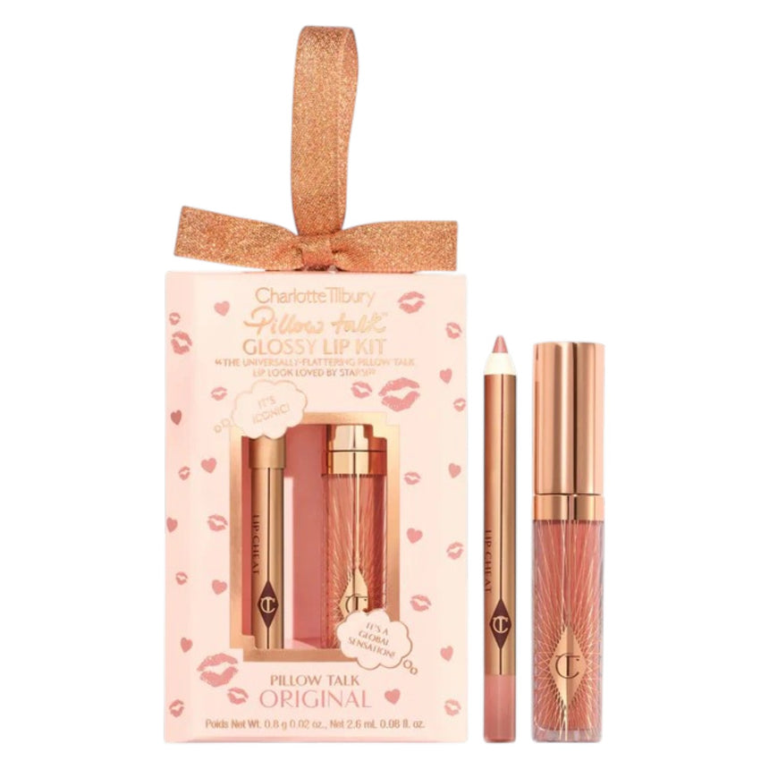 Set Mini de Brillos Labiales Charlotte Tilbury Pillow Talk Glossy Lip Duos