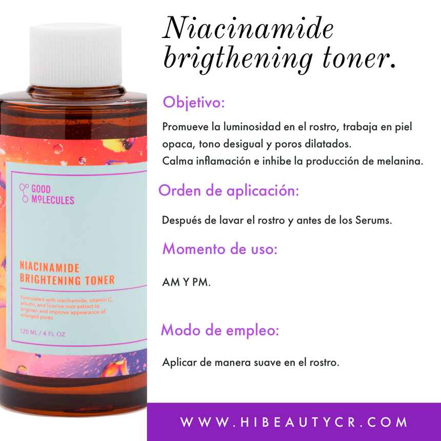 Al por Mayor Niacinamide Aclarante Good Molecules Brightening Toner (120ml)