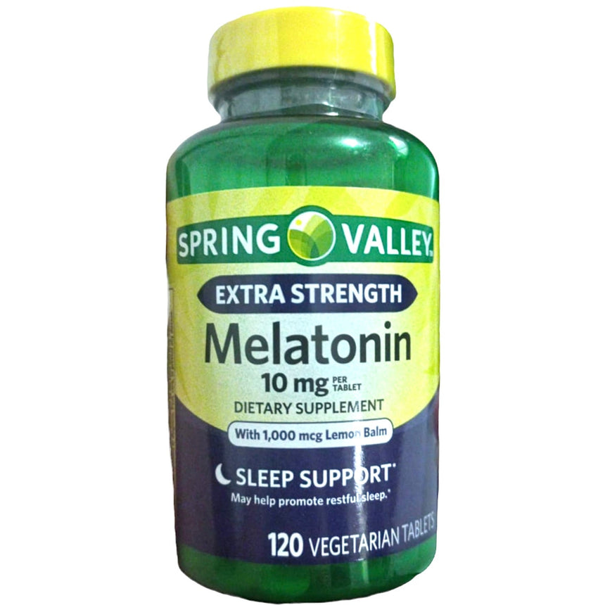 Al por Mayor Tabletas de Melatonina Extra Fuertes para Soporte de Sueño Spring Valley Melatonin Sleep Support 10mg (Variadas)