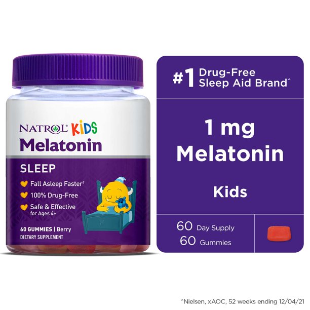Gomitas de Melatonina para Dormir para Niños Natrol Kids Melatonin Sleep 60uni