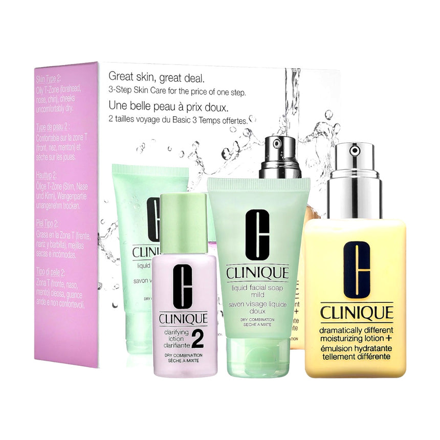 Kit para Piel Seca Mixta Clinique Great Skin