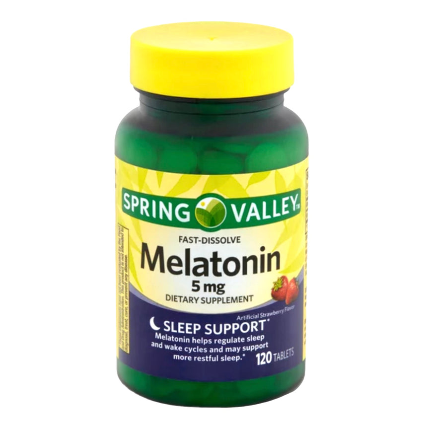 Tabletas de Melatonina para Soporte de Sueño Spring Valley Melatonin Sleep Support 5mg (120uni)