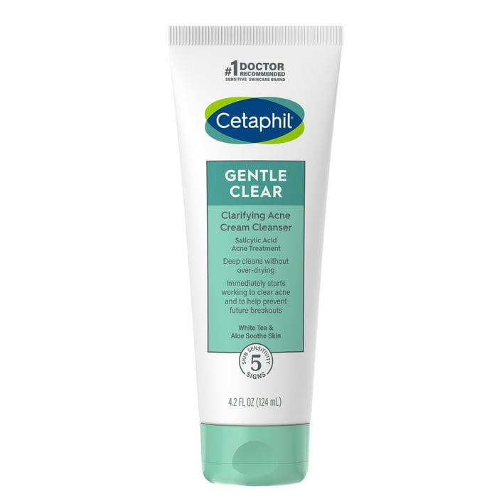 Limpiador para Acné Cetaphil Gentle Clear Clarifying Acne Cream Cleanser With 2% Salicylic Acid