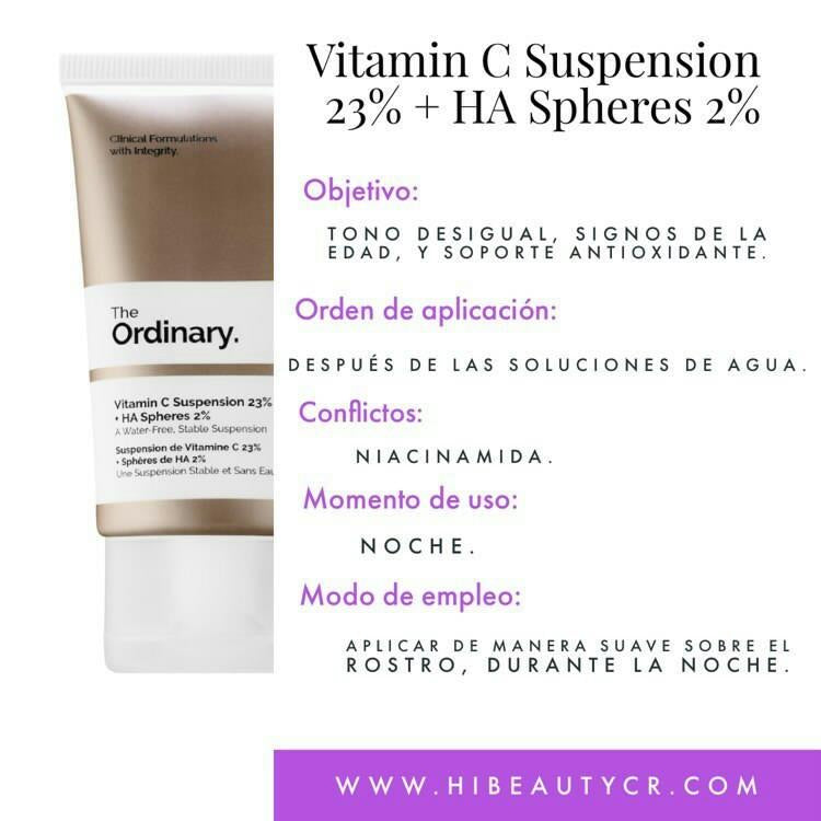 Al por Mayor The Ordinary Vitamina C Suspension 23% + HA Spheres 2%